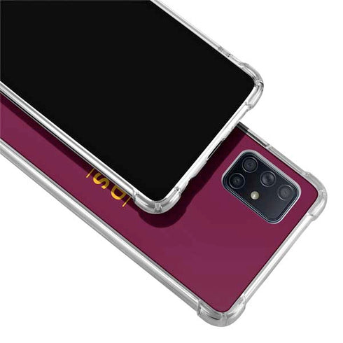 NBA Cleveland Cavaliers Standard - Maroon Galaxy A71 5G Clear Case
