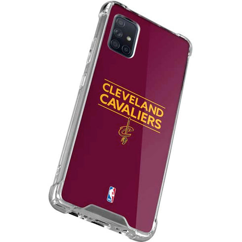 NBA Cleveland Cavaliers Standard - Maroon Galaxy A71 5G Clear Case