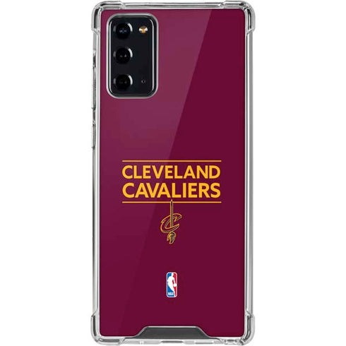 NBA Cleveland Cavaliers Standard - Maroon Galaxy Note20 5G Clear Case