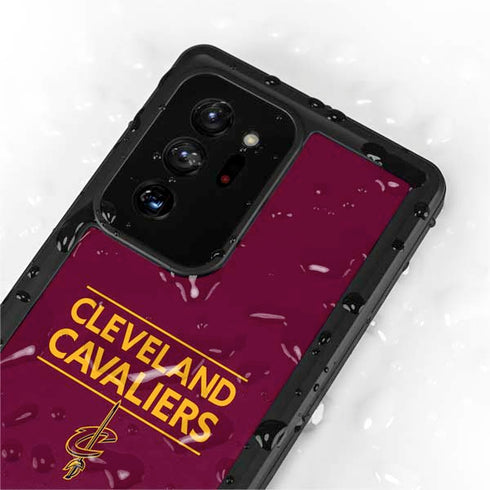 NBA Cleveland Cavaliers Standard - Maroon Galaxy Note20 Ultra 5G Waterproof Case