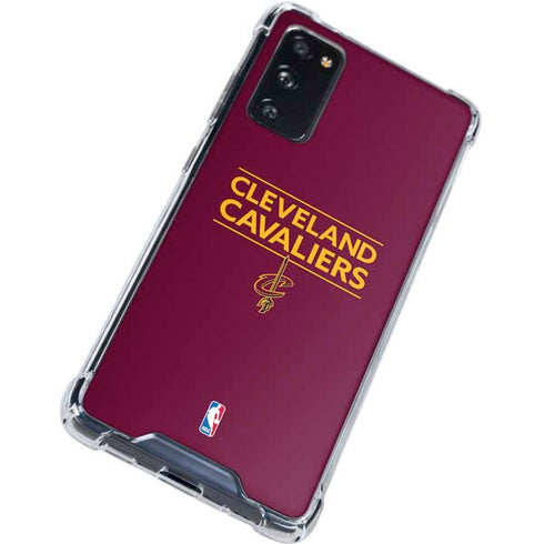 NBA Cleveland Cavaliers Standard - Maroon Galaxy S20 FE Clear Case