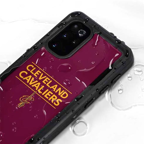 NBA Cleveland Cavaliers Standard - Maroon Galaxy S20 Plus Waterproof Case