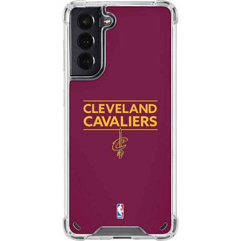 NBA Cleveland Cavaliers Standard - Maroon Galaxy S21 5G Clear Case