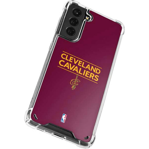 NBA Cleveland Cavaliers Standard - Maroon Galaxy S21 5G Clear Case