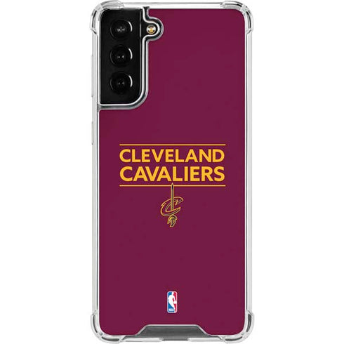 NBA Cleveland Cavaliers Standard - Maroon Galaxy S21 FE Clear Case