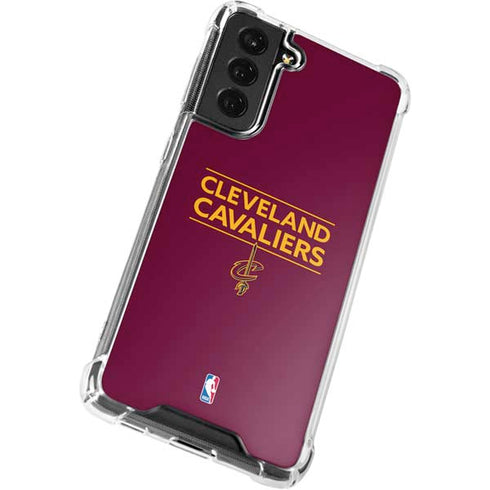 NBA Cleveland Cavaliers Standard - Maroon Galaxy S21 FE Clear Case
