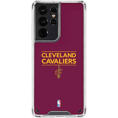 NBA Cleveland Cavaliers Standard - Maroon Galaxy S21 Ultra 5G Clear Case