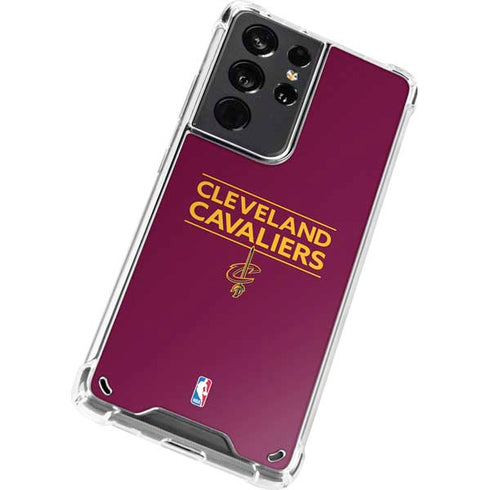 NBA Cleveland Cavaliers Standard - Maroon Galaxy S21 Ultra 5G Clear Case