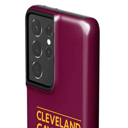 NBA Cleveland Cavaliers Standard - Maroon Galaxy S21 Ultra 5G Pro Case
