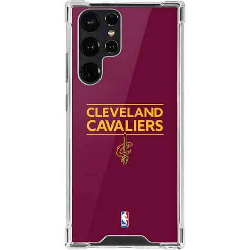 NBA Cleveland Cavaliers Standard - Maroon Galaxy S22 Ultra Clear Case
