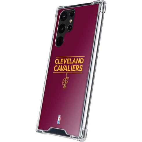 NBA Cleveland Cavaliers Standard - Maroon Galaxy S22 Ultra Clear Case