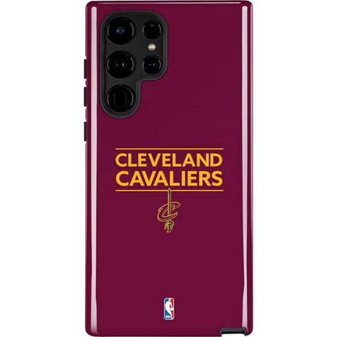 NBA Cleveland Cavaliers Standard - Maroon Galaxy S22 Ultra Pro Case