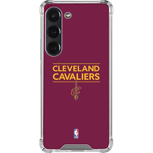 NBA Cleveland Cavaliers Standard - Maroon Galaxy S23 Clear Case