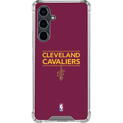 NBA Cleveland Cavaliers Standard - Maroon Galaxy S23 FE Clear Case