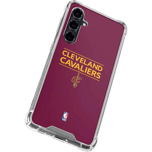 NBA Cleveland Cavaliers Standard - Maroon Galaxy S23 FE Clear Case