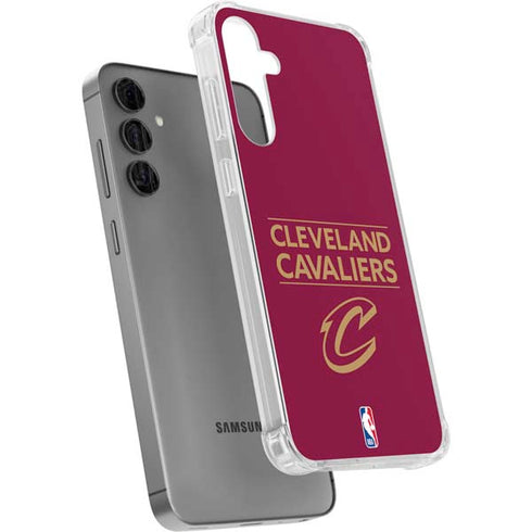 NBA Cleveland Cavaliers Standard - Maroon Galaxy S24 Plus Clear Case