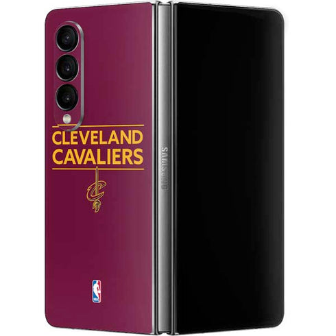 NBA Cleveland Cavaliers Standard - Maroon Galaxy Z Fold4 5G Skin