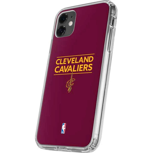 NBA Cleveland Cavaliers Standard - Maroon iPhone 11 Clear Case