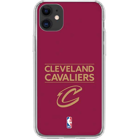 NBA Cleveland Cavaliers Standard - Maroon iPhone 11 Clear Case