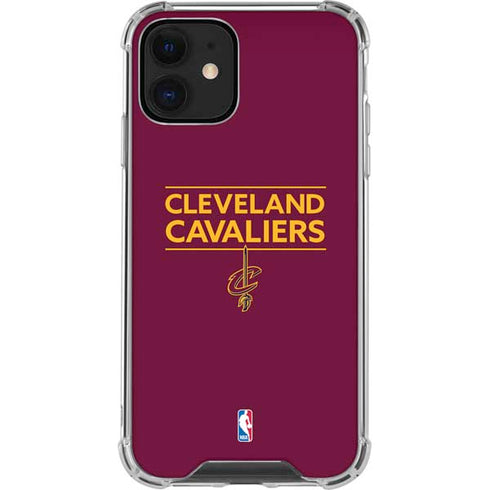 NBA Cleveland Cavaliers Standard - Maroon iPhone 12 Mini Clear Case