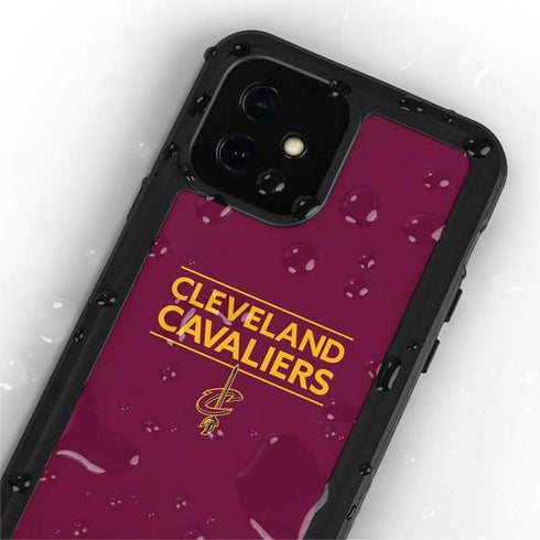 NBA Cleveland Cavaliers Standard - Maroon iPhone 12 Mini Waterproof Case