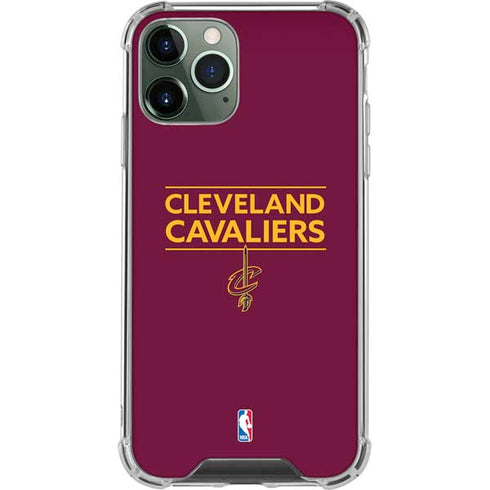 NBA Cleveland Cavaliers Standard - Maroon iPhone 12 Pro Clear Case