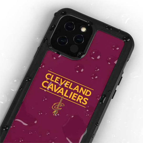 NBA Cleveland Cavaliers Standard - Maroon iPhone 12 Pro Waterproof Case