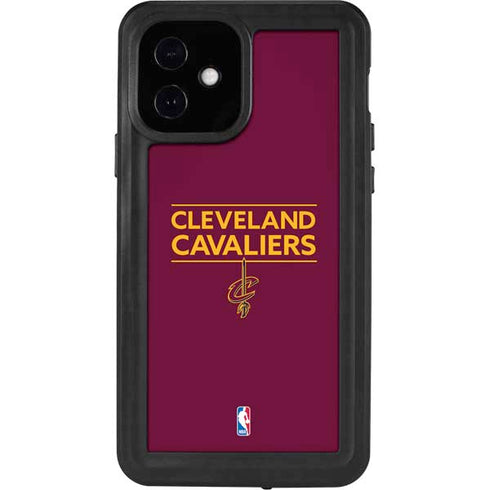 NBA Cleveland Cavaliers Standard - Maroon iPhone 12 Waterproof Case
