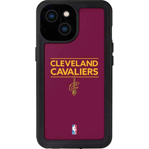 NBA Cleveland Cavaliers Standard - Maroon iPhone 13 Mini Waterproof Case