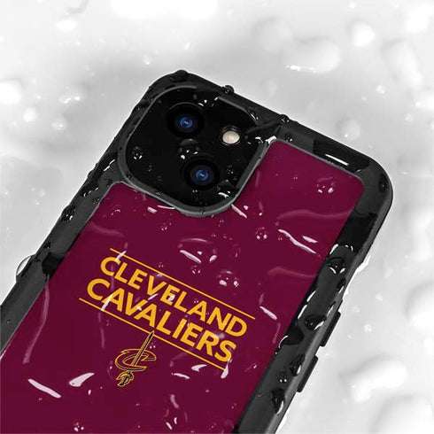 NBA Cleveland Cavaliers Standard - Maroon iPhone 13 Mini Waterproof Case
