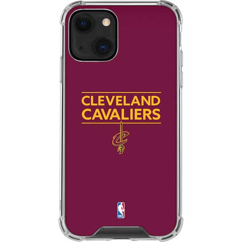 NBA Cleveland Cavaliers Standard - Maroon iPhone 14 Clear Case