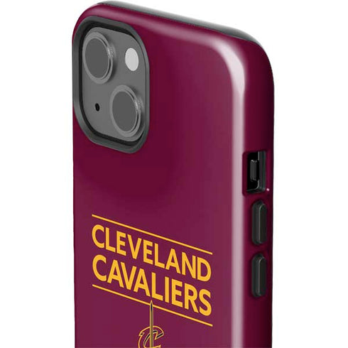NBA Cleveland Cavaliers Standard - Maroon iPhone 15 Plus Impact Case