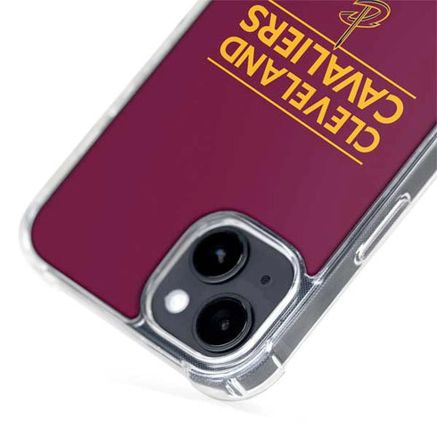 NBA Cleveland Cavaliers Standard - Maroon iPhone 15 MagSafe Case