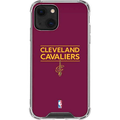 NBA Cleveland Cavaliers Standard - Maroon iPhone 15 Plus Clear Case