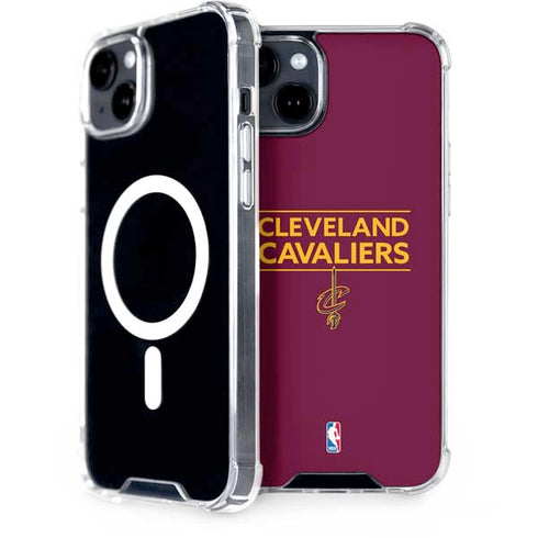 NBA Cleveland Cavaliers Standard - Maroon iPhone 15 Plus MagSafe Case