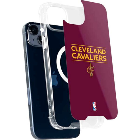NBA Cleveland Cavaliers Standard - Maroon iPhone 15 Plus MagSafe Case