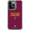NBA Cleveland Cavaliers Standard - Maroon iPhone 14 Pro Clear Case