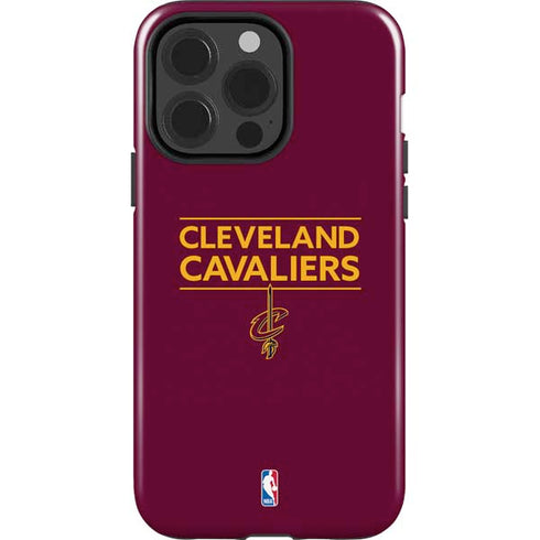 NBA Cleveland Cavaliers Standard - Maroon iPhone 15 Pro Impact Case