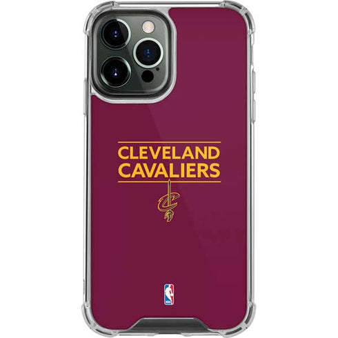 NBA Cleveland Cavaliers Standard - Maroon iPhone 14 Pro Max Clear Case
