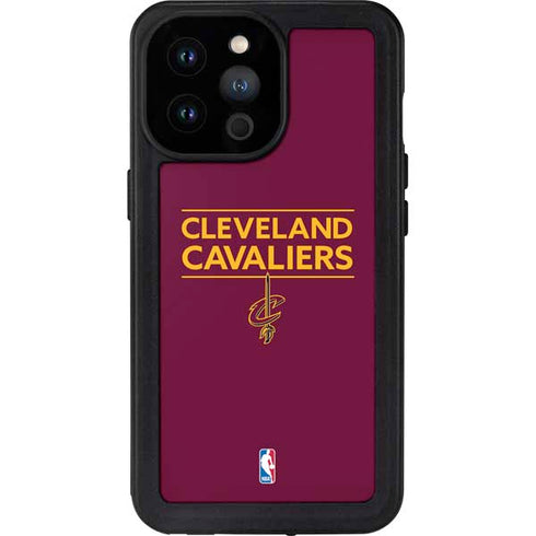 NBA Cleveland Cavaliers Standard - Maroon iPhone 14 Pro Max Waterproof Case