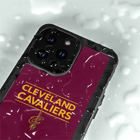 NBA Cleveland Cavaliers Standard - Maroon iPhone 14 Pro Max Waterproof Case