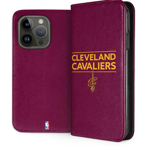 NBA Cleveland Cavaliers Standard - Maroon iPhone 15 Pro Folio Case