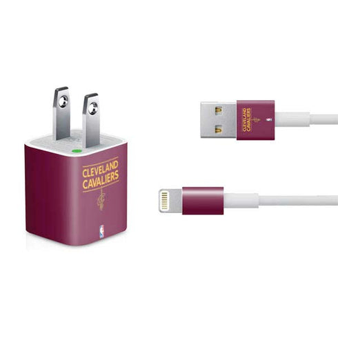 NBA Cleveland Cavaliers Standard - Maroon iPhone Charger (5W USB) Skin