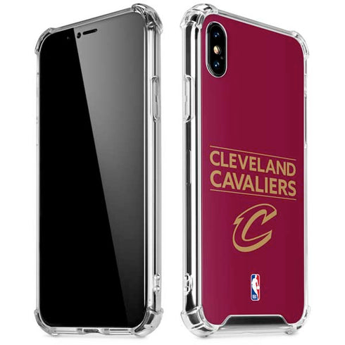 NBA Cleveland Cavaliers Standard - Maroon iPhone XS Max Clear Case