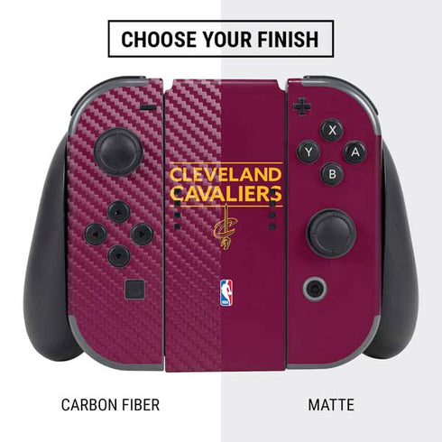 NBA Cleveland Cavaliers Standard - Maroon Nintendo Switch Bundle Skin