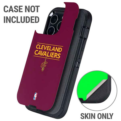 NBA Cleveland Cavaliers Standard - Maroon Otterbox Defender iPhone Skin