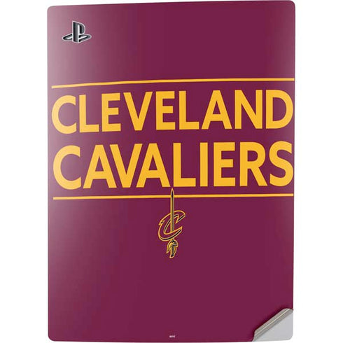 NBA Cleveland Cavaliers Standard - Maroon PS5 Digital Edition Console Skin