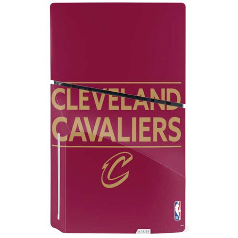 NBA Cleveland Cavaliers Standard - Maroon PS5 Slim Disk Console Skin