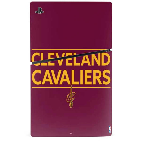 NBA Cleveland Cavaliers Standard - Maroon PS5 Slim Digital Edition Bundle Skin