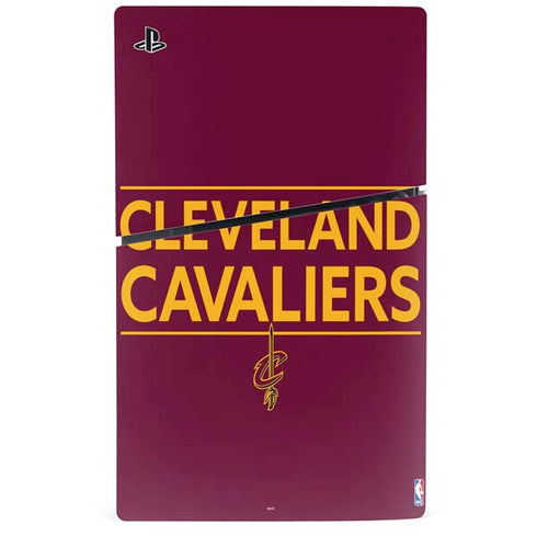 NBA Cleveland Cavaliers Standard - Maroon PS5 Slim Digital Edition Console Skin